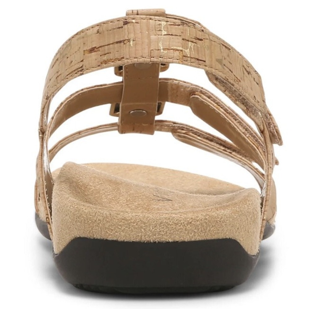 Vionic SANDAL Womens 11 Medium AMBER ADJUSTABLE Gold Cork Tan New‎ - Picture 6 of 6